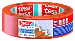 tesa® Putzband quergerillt, Orange - 33 m Rolle