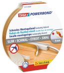 tesa® Montageband Powerbond 9 mm für innen, beidseitig klebend - 2x5 m (Doppelpack)