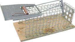 Drahtkäfig-Mausefalle, 1 Eingang, 130x50x50mm (005001)