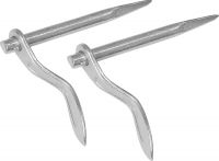 Verputzhaken halbrund, verzinkt geschmiedet, Spitze gehärtet (050PH2)