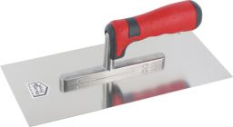 Glättekelle 28x13cm, Edelstahl ungezahnt, 2K-Gr., rot/anthrazit (231200)