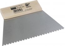 Parkettklebespachtel B3 mit Holzgriff, gez. 180 mm (301010)