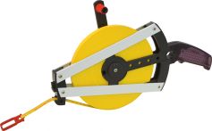 Rahmen-Bandmaß 50 m, Glasfaserband, Leichtmetall-Rahmen (50RBM)