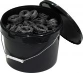 Bindedraht-Röllchen 1,4mm, 20kg im Eimer, ca. 110 Röllchen (DRAHTMAUS)