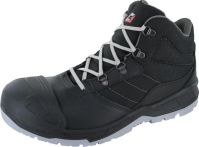 Triuso Stiefel Felix GAR S3 mit Stahlkappe - Leder und Nylon PU - Schwarz