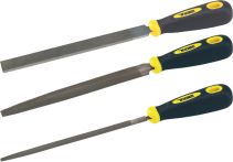 Werkstattfeilensatz 3tlg., flach, rund, halbrund, Premium (FSET3)