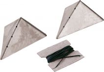 Maurerecken aus Edelstahl mit Gummischnur (MEE)