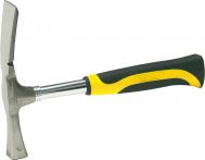 Berliner Maurerhammer mit poliertem Kopf und Softgriff (MHS)