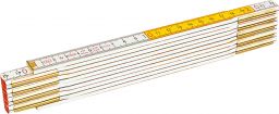 Meterstab 200 cm, gelb-weiß, Holz (MSHGW)