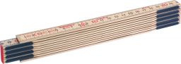 Meterstab 200 cm, Glasbirke natur, verdeckte Nieten (MSHN)