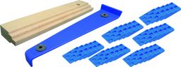 Verlegeset 3-teilig, Zugeisen, Schlagholz, 30 Montagekeile (PARKETT3)