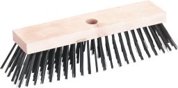 Stahldrahtbesen 30x7 cm, 6-rhg. Stahldraht 0,5 mm, Besatzh.70mm (SBSTAHL)