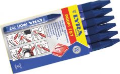 Signierkreide, Forst, blau 12St. papiert (SKFB)