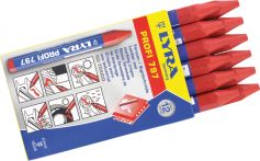 Signierkreide, Forst, rot 12St. papiert (SKFR)