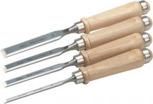 Stechbeitelsatz 4-tlg., Klinge feingeschliffen, 6/12/16/20 mm (STBSET4)