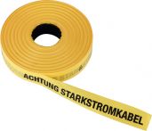 Trassenwarnband 40mm x 250m Achtung Starkstromkabel, gelb (TRWSS)
