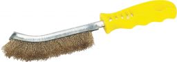 Universal-Handbürste vermessingter Stahldraht gelb (UHDBMS)