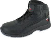 Triuso Stiefel Felix GAR S3 mit Stahlkappe - Leder und Nylon PU - Schwarz