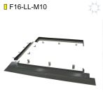 Viridian PV Clearline Fusion M10 Querformat-Eindeckrahmen F16-LL-M10 - linksseitig