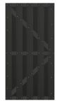 GartenLand Bretterzauntor Relax ca. 90 x 180 cm WPC Anthrazit Aluminium Anthrazit