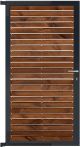 GartenLand Steckzauntor Craftwood 90x175 cm Holz Skandinavische Kiefer Braun FSC® Aluminium Anthrazit