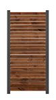 GartenLand Rhombus Holz Zaun Craftwood 81,5x180 cm Skandinavische Kiefer Braun FSC® Alu Anthrazit Sichtschutz | o. Pfosten, o. Abschlussleiste