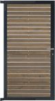 GartenLand Steckzauntor Craftwood 90x175 cm Holz Skandinavische Kiefer Grau FSC® Aluminium Anthrazit