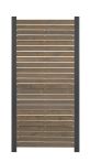 GartenLand Rhombus Holz Zaun Craftwood 81,5x180 cm Skandinavische Kiefer Grau FSC® Alu Anthrazit Sichtschutz | o. Pfosten, o. Abschlussleiste