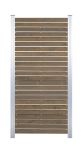 GartenLand Rhombus Holz Zaun Craftwood 81,5x180 cm Skandinavische Kiefer Grau FSC® Alu Silber Sichtschutz | o. Pfosten, o. Abschlussleiste