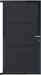 GartenLand Steckzauntor Ameland 90x175 cm WPC Anthrazit Aluminium Anthrazit