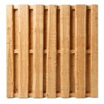 NA-LOG Holz Zaun Bonanza 180x180 cm Bretterzaun Lärche PEFC | o. Pfosten