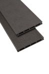GartenLand WPC Terrassendiele Classic 21x140 mm Anthrazit Geriffelt und Glatt Hohlkammer