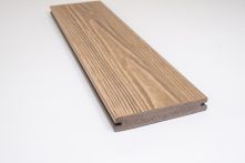 GartenLand WPC Terrassendiele Nova 21x140 mm Garapa-Multicolor Geprägte Holzstruktur Co-Extrudiert Massivprofil