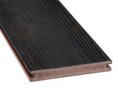 GartenLand WPC Terrassendiele Nova 21x140 mm Kaffeebraun-Multicolor Geprägte Holzstruktur Co-Extrudiert Massivprofil