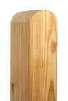 NA-LOG Holz Pfosten 9x9x190 cm Lärche/Douglasie mit Rundkopf