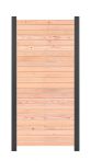 GartenLand Rhombus Holz Zaun Malmö 81,5x180 cm Douglasie PEFC Alu Anthrazit Sichtschutz | o. Pfosten, o. Abschlussleiste