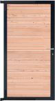 GartenLand Steckzauntor Malmö 90x175 cm Holz Douglasie PEFC Aluminium Anthrazit