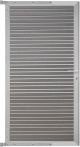 GartenLand Steckzauntor Air Gap 90x175 cm WPC Schiefergrau Aluminium Silber