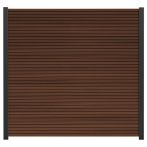 NA-LOG WPC Zaun Set Shadowline 180x180 cm Sichtschutz Steckzaun Ipê Alu Anthrazit | o. Pfosten