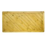 NA-LOG Dichtzaun INNSBRUCK gerade 180x90 cm Holzzaun Fichte PEFC KDI Grün 38x68 mm Rahmen