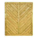 NA-LOG Massivzaun INNSBRUCK MASSIV gerade 150x180 cm Holzzaun Fichte PEFC KDI Grün massiver Rahmen 44x88 mm sehr stabil