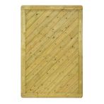 NA-LOG Massivzaun INNSBRUCK MASSIV gerade 120x180 cm Holzzaun Fichte PEFC KDI Grün massiver Rahmen 44x88 mm sehr stabil