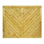 NA-LOG Massivzaun INNSBRUCK MASSIV gerade 180x150 cm Holzzaun Fichte PEFC KDI Grün massiver Rahmen 44x88 mm sehr stabil