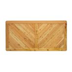 NA-LOG Massivzaun NIZZA gerade 180x90 cm Holzzaun Lärche PEFC massiver Rahmen 44x88 mm sehr stabil