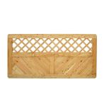 NA-LOG Massivzaun NIZZA gerade mit Rankgitter 180x90 cm Holzzaun Lärche PEFC massiver Rahmen 44x88 mm sehr stabil