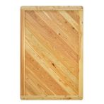 NA-LOG Massivzaun NIZZA gerade 120x180 cm Holzzaun Lärche PEFC massiver Rahmen 44x88 mm sehr stabil