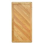 NA-LOG Massivzaun NIZZA gerade 90x180 cm Holzzaun Lärche PEFC massiver Rahmen 44x88 mm sehr stabil