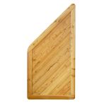 NA-LOG Massivzaun NIZZA gerade 90x180/90 cm Holzzaun Lärche PEFC massiver Rahmen 44x88 mm sehr stabil