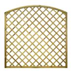 NA-LOG Rankgitter VARIO gebogen 11x11 cm Löcher 180x180 cm Holzzaun Kiefer PEFC KDI Grün 44x44 mm Rahmen 12x30 mm Lamellen