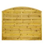 NA-LOG Dichtzaun VARIO gebogen 180x150 cm Holzzaun Kiefer PEFC KDI Grün 44x44 mm Rahmen